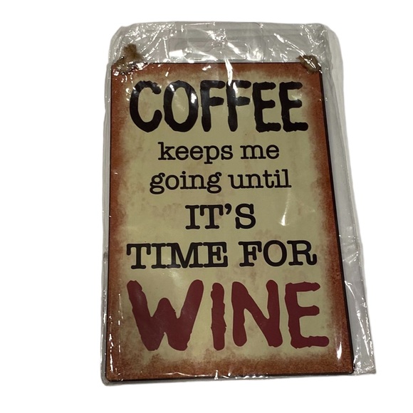 NEW GANZ Sign Coffee Bar Decor Funny Cute NEW - Picture 5 of 7